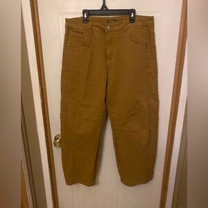 Flamingals Barrel Jeans In Caramel